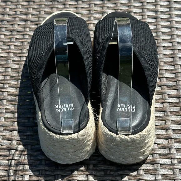 Eileen Fisher Platform wedge mule sandals - Picture 3 of 4